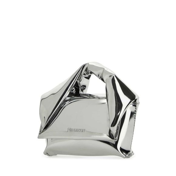 JW ANDERSON Silver Leather Nano Twister Handbag - Picture 2 of 2
